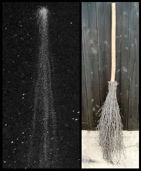 Comet looks like a broom