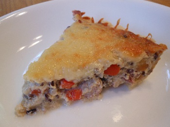 Ham and Wild Rice Quiche