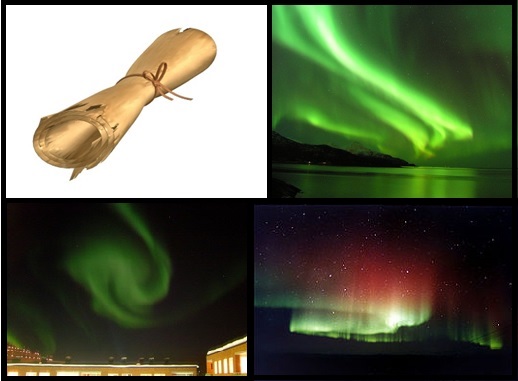 Scroll/Aurora Borealis