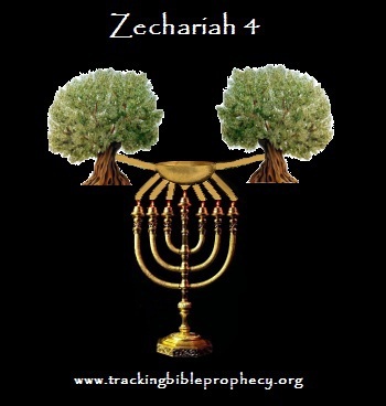 Zechariah 4 olive trees bowl golden lampstand